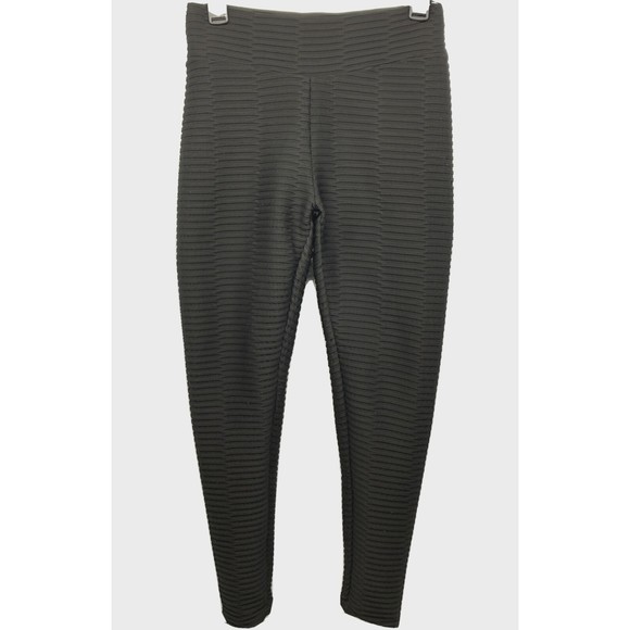 Black Linear Textured Scrunch Leggings / TikTok Leggings XL - Picture 7 of 8